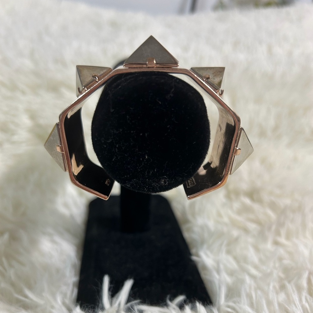 Coach Metallic Rose Bracelet with Pyramid Design - Picture 2 of 12
